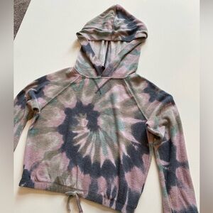 Girls fleece tie dye